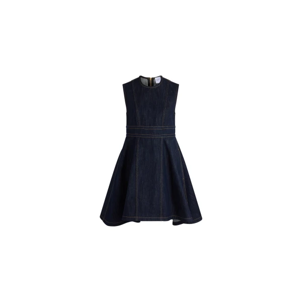 Patou Sleeveless denim dress in Moonrise Rodeo cotton