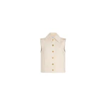 Patou Sleeveless jacket in Natural cotton denim