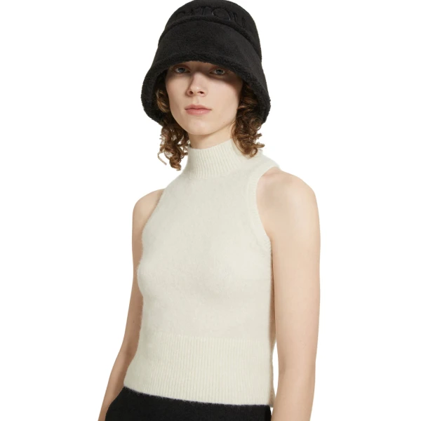 Sleeveless top in Avalanche sustainable alpaca blend - Image 3
