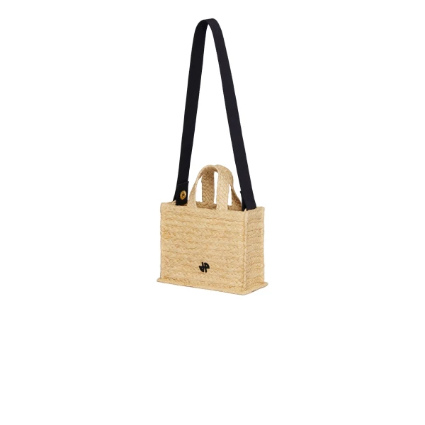 Small JP tote in Vanilla raffia - Image 3