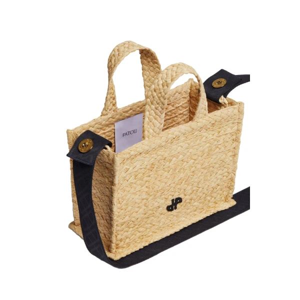 Small JP tote in Vanilla raffia - Image 4