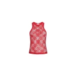 Patou Tank top in Babylone Red lace jersey