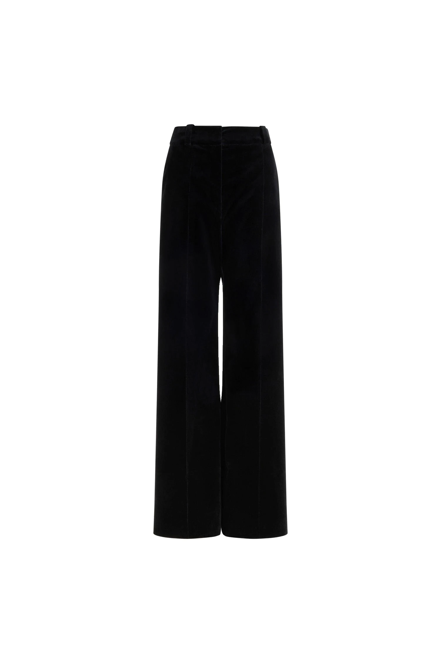 Patou Tuxedo trousers in Black organic cotton velvet | Pants | Luxury Shoes Patou Tuxedo trousers in Black organic cotton velvet