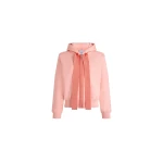 Patou Zipped hoodie in Winter Blush organic cotton