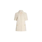 Patou Zipped mini dress in Natural cotton denim