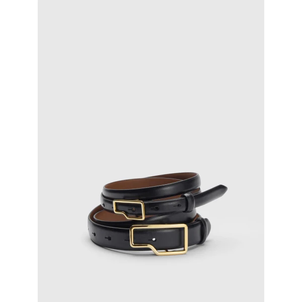 ATP Atelier Cernobbio in Black Leather Belt Black