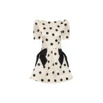 Rebecca Vallance Bacio Short Sleeve Mini Dress in Cream