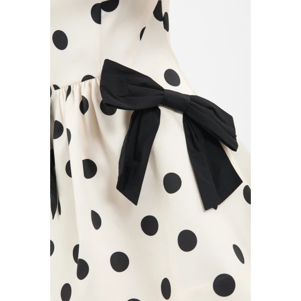 Rebecca Vallance Bacio Short Sleeve Mini Dress in Cream