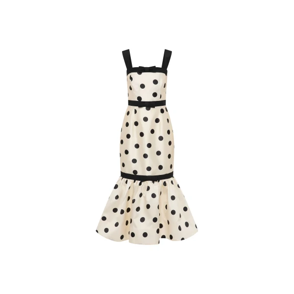 Rebecca Vallance Bacio Trumpet Midi Dress