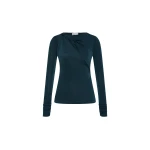 Rebecca Vallance Jazzlyn Long Sleeve Top in Teal