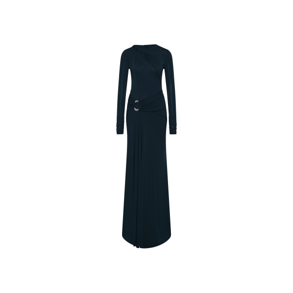 Rebecca Vallance Kiana Long Sleeve Maxi Dress in Teal