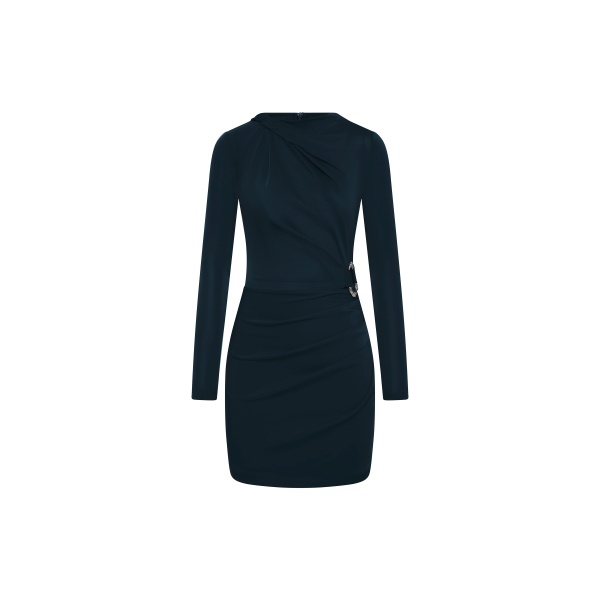 Rebecca Vallance Kiana Long Sleeve Mini Dress in Teal