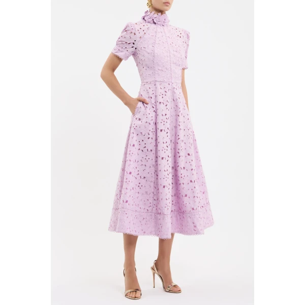 Rebecca Vallance Pink midi dress