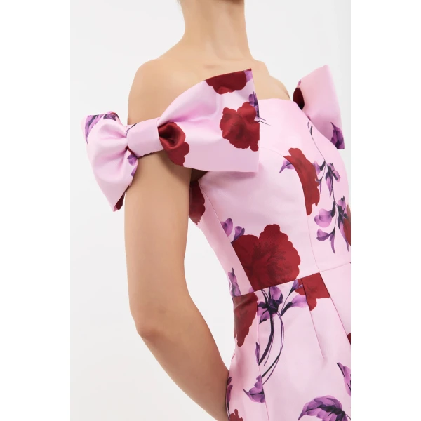 Rebecca Vallance Melora Off The Shoulder Midi Dress