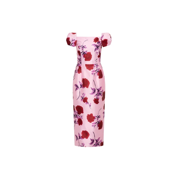 Rebecca Vallance Melora Off The Shoulder Midi Dress