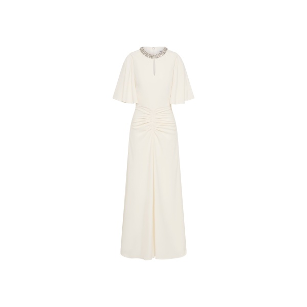 Rebecca Vallance Noemie Midi Dress in Cream