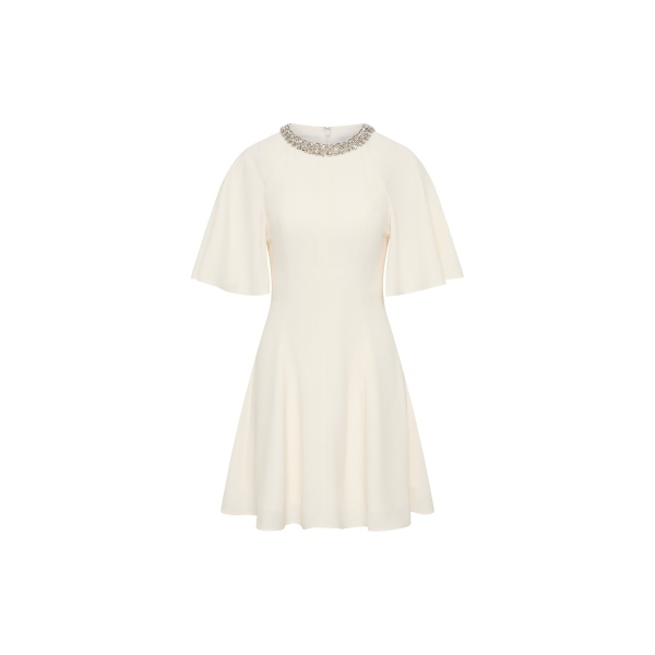 Rebecca Vallance Noemie Mini Dress in Cream