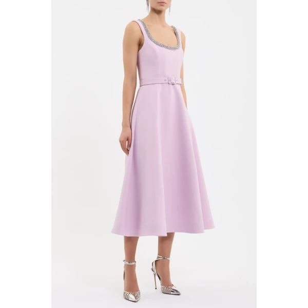 Rebecca Vallance Pink midi dress