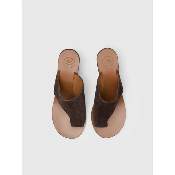 Brown ATP Atelier cutout heeled sandals