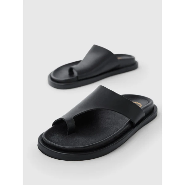 Black ATP Atelier comfy sandals