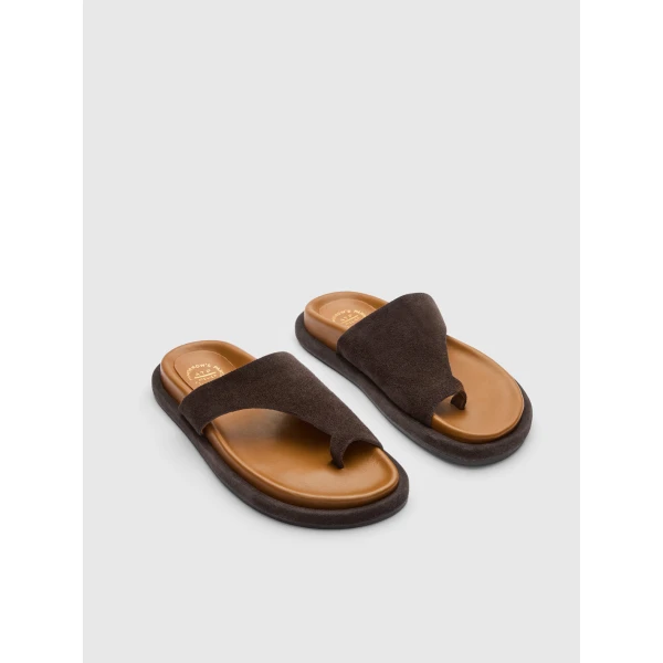 ATP Atelier Rosanna in Walnut Comfy Sandals Brown
