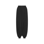 Balloon Pleated Pants Black