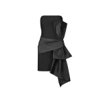 Bustier Bow Dress Black