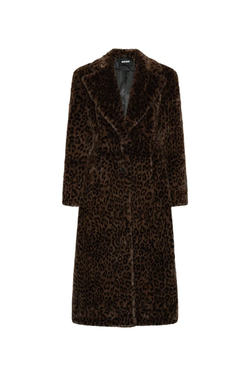 Rotate-Birger-Christensen-Faux-Fur-Coat-Leopard-white Faux Fur Coat Leopard