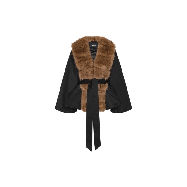 Faux Fur Collar Jacket