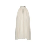 Halterneck Bow Top White