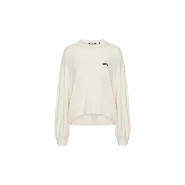 Oversized Knit Pullover White