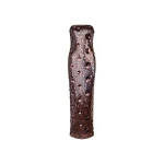 Sequins Tube Dress Dark Brown