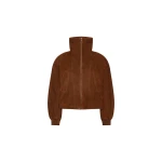Suede Anorak Jacket Brown