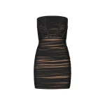 Two Layer Mini Dress Black