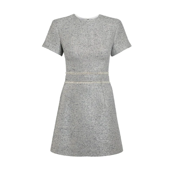 Abilene Short Dress in Silvery Grey