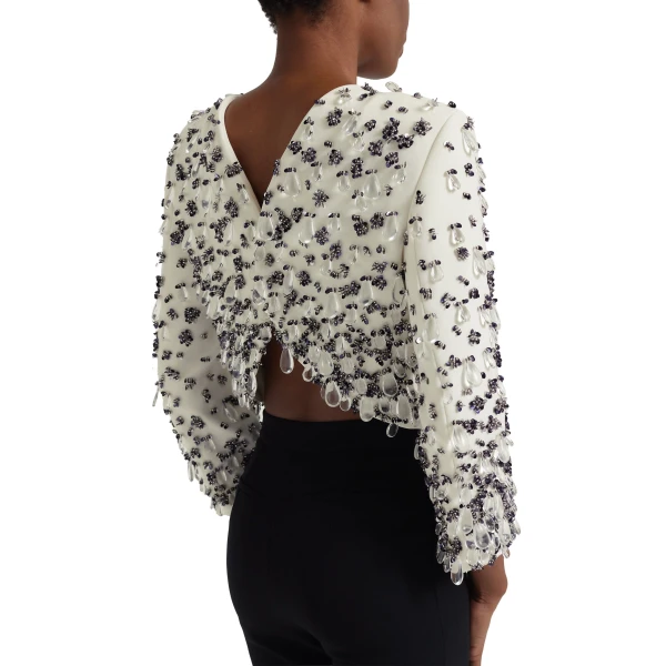 Safiyaa Ivory with Embellishment Tops