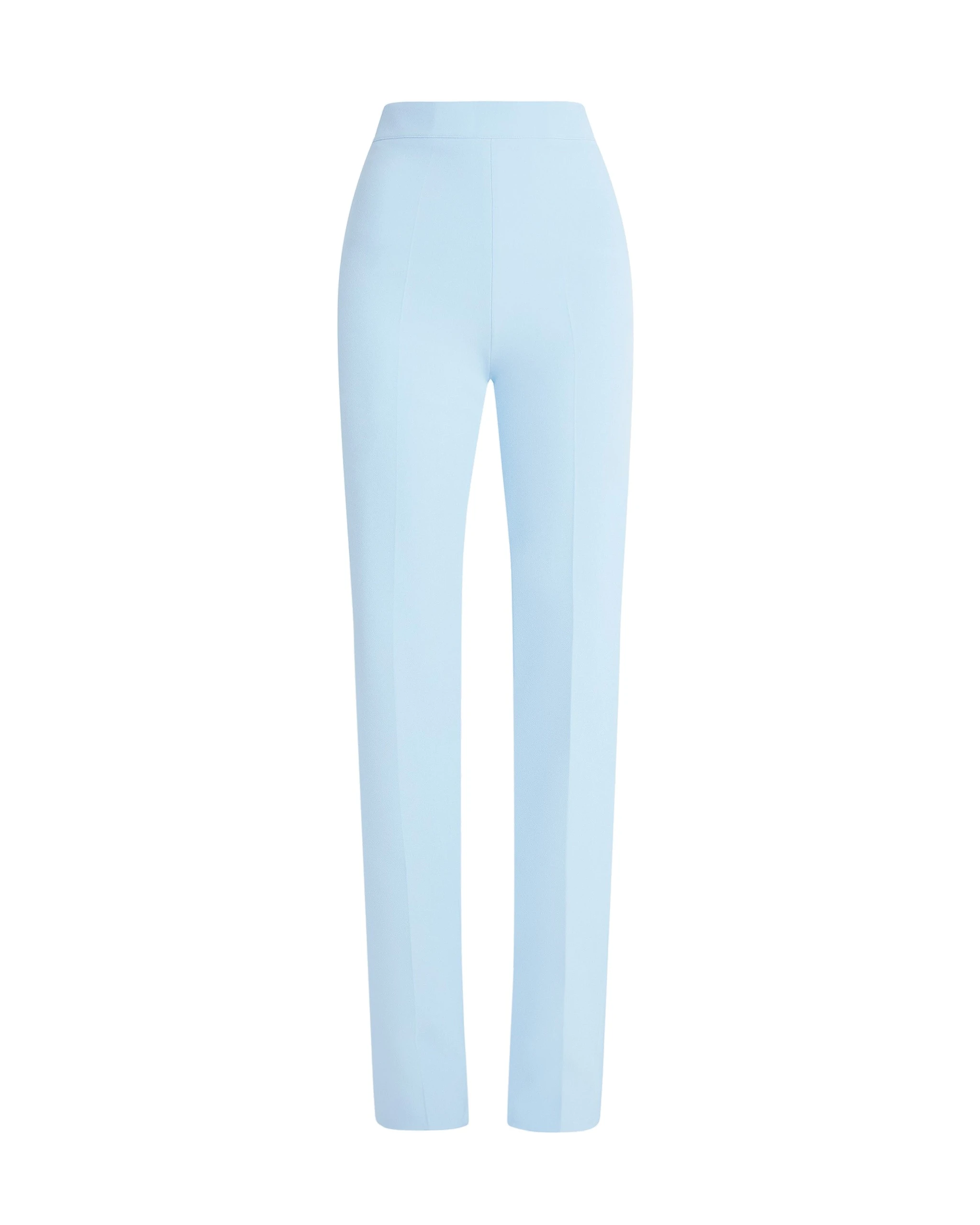 Safiyaa Goldie Trouser in Pale Blue – Pants – Demi-Couture Evening Wear at Luxury Shoes Safiyaa Goldie Trouser