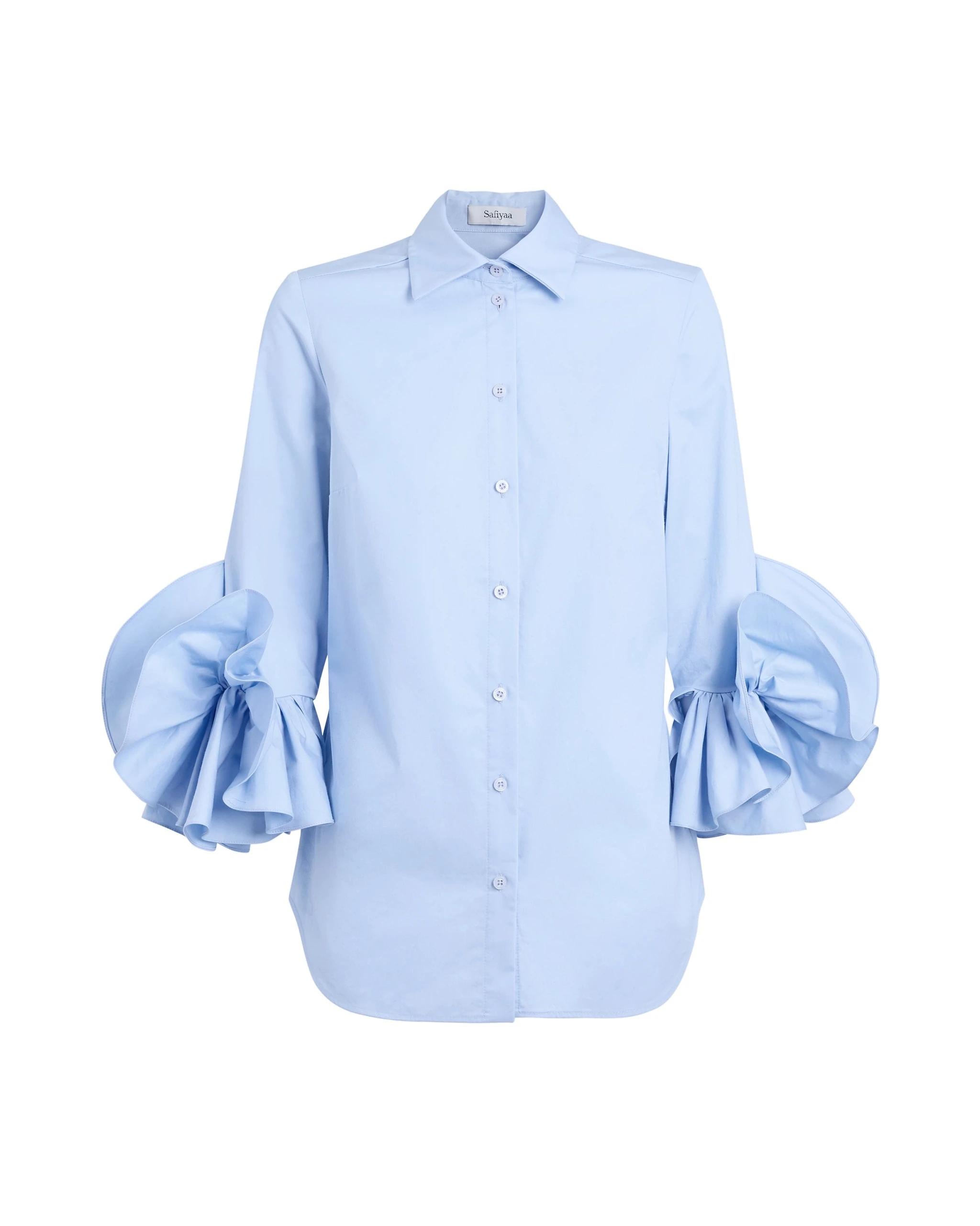 Safiyaa Joanne Top in Classic Blue – Tops – Demi-Couture Evening Wear at Luxury Shoes Safiyaa Joanne Top