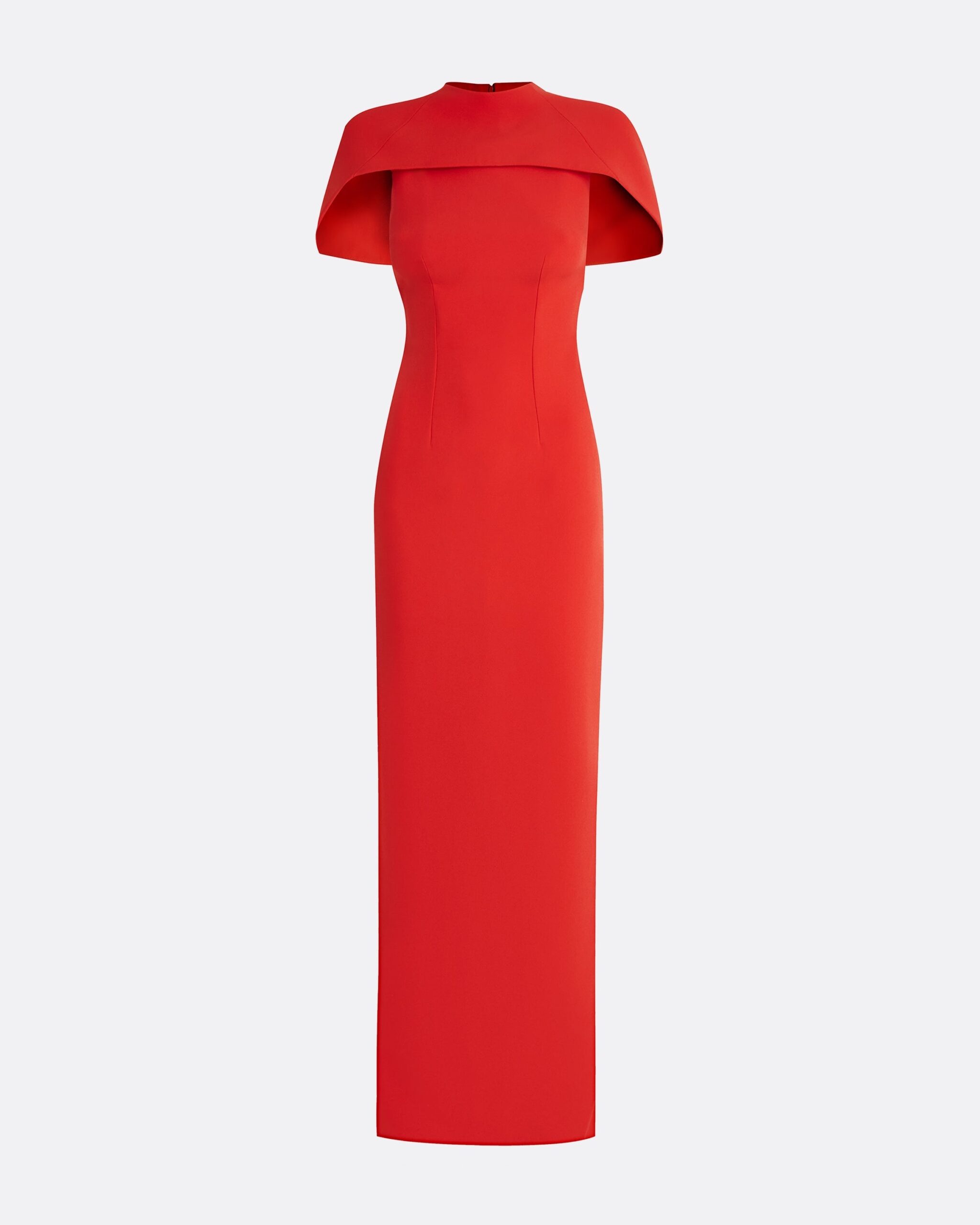 Safiyaa Kalika Scarlet Red Long Dress - Dresses - Demi-Couture Evening Wear at Luxury Shoes Safiyaa Kalika Scarlet Red Long Dress