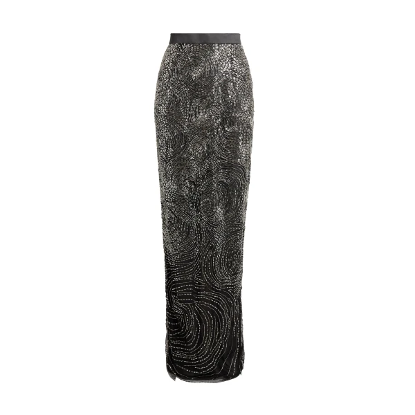 Katoucha Embellished Skirt in Black