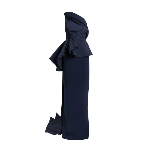 Laverna Long Dress in Maritime Blue
