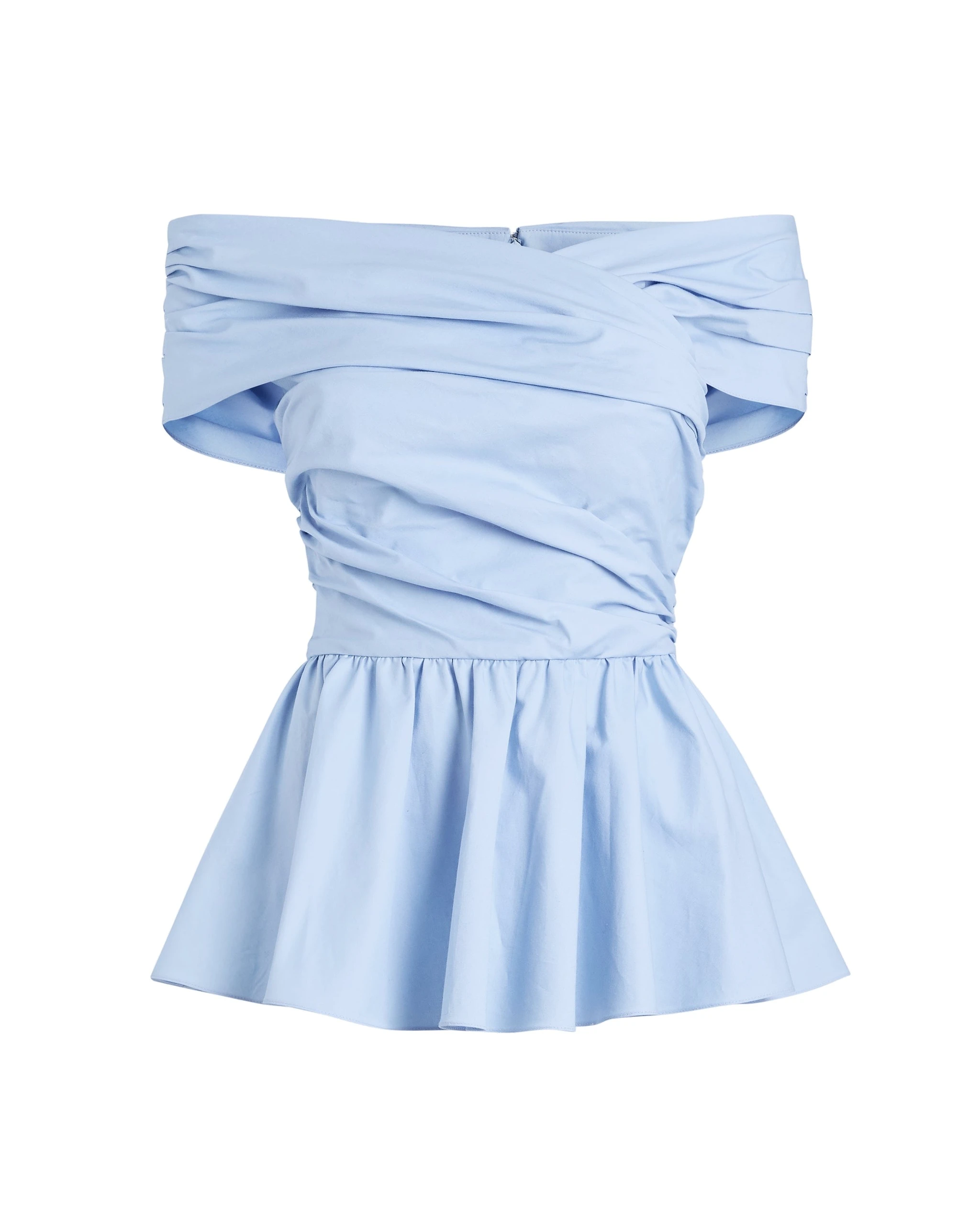 Safiyaa Melanie Top in Classic Blue – Tops – Demi-Couture Evening Wear at Luxury Shoes Safiyaa Melanie Top