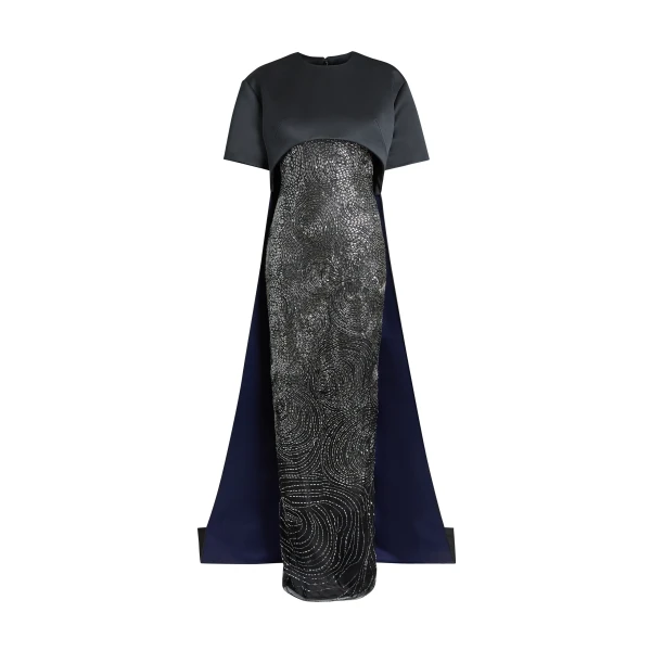Rionaise Long Dress in Black