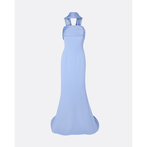 Safiyaa Roshana Carolina Blue Long Dress