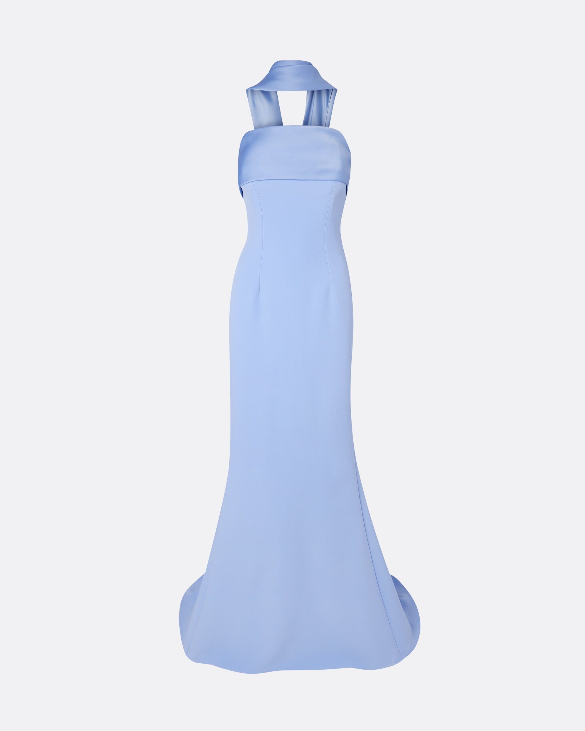 Safiyaa Roshana Carolina Blue Long Dress - Dresses - Demi-Couture Evening Wear at Luxury Shoes Safiyaa Roshana Carolina Blue Long Dress