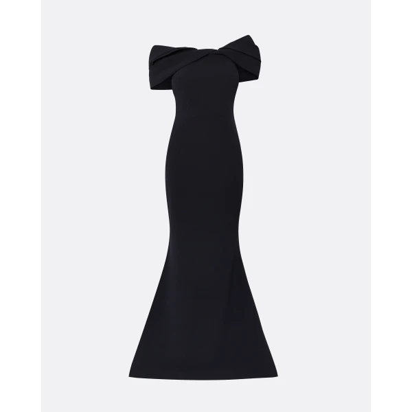 Safiyaa Rossa Midnight Navy Long Dress