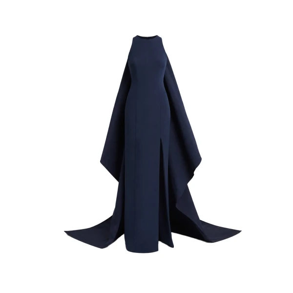 Selena Long Dress in Maritime Blue