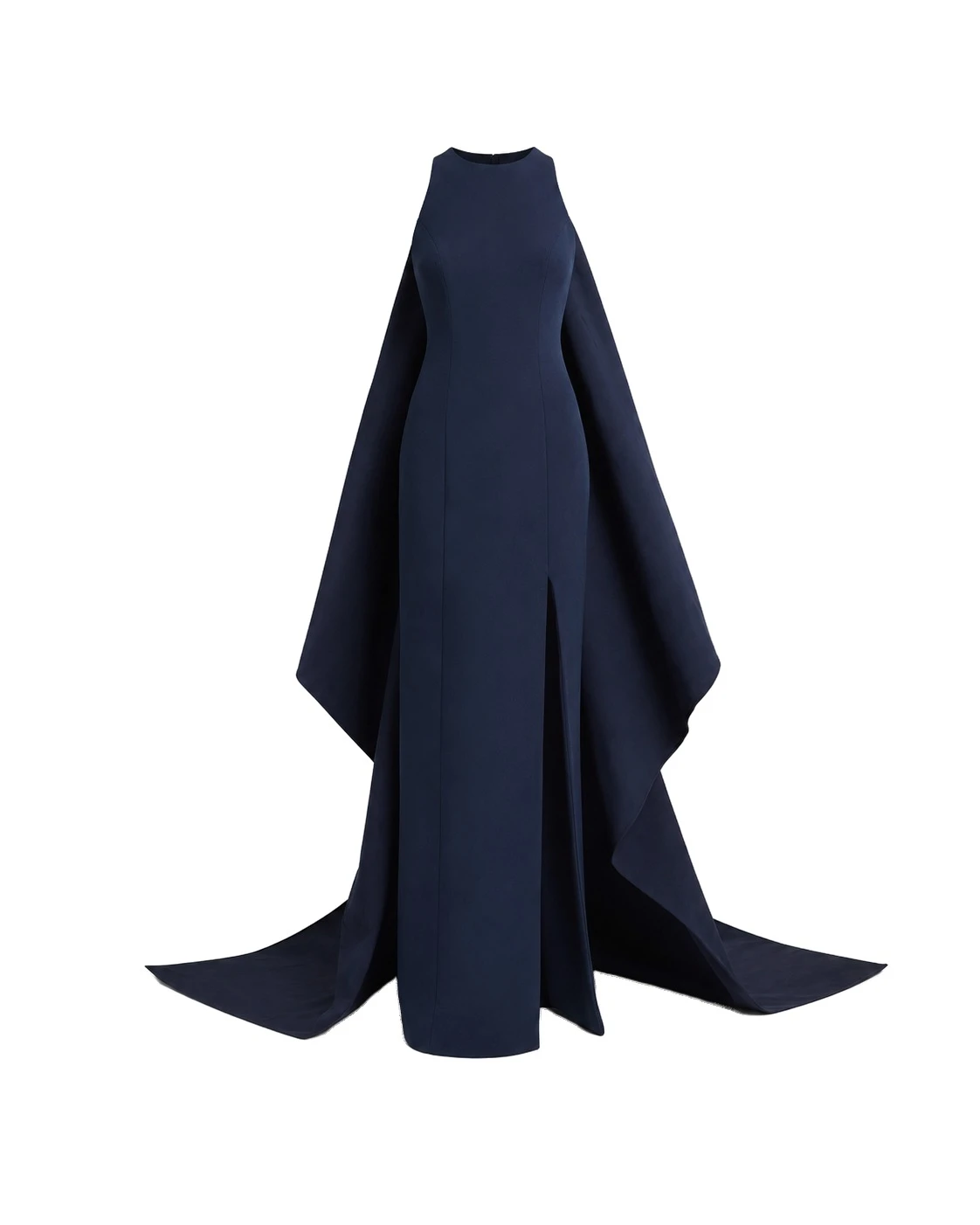 Safiyaa Selena Long Dress in Maritime Blue – Dresses – Demi-Couture Evening Wear at Luxury Shoes Safiyaa Selena Long Dress
