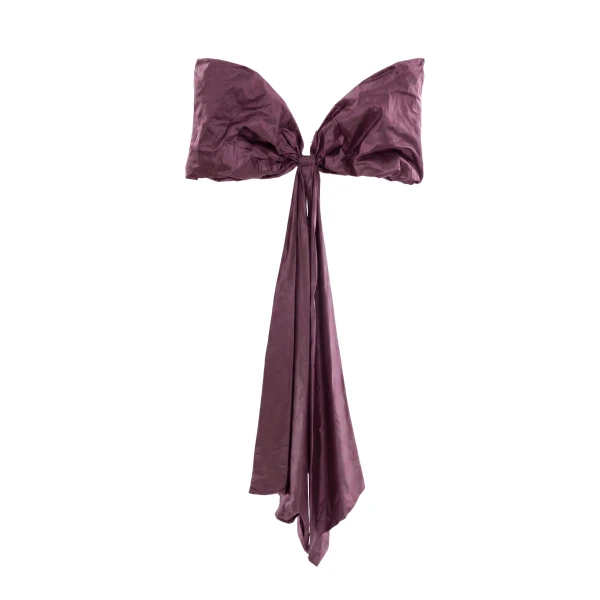 Bow Cape in Italian Plum, Style 40