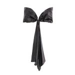 Saiid Kobeisy Bow Cape in Jet Black